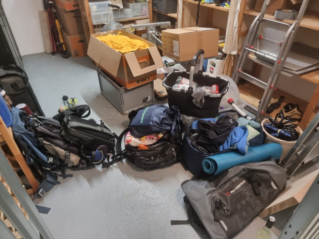 Chaos von der Wohnung in den Keller