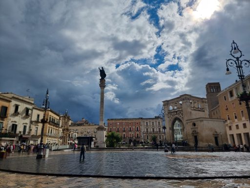 Lecce bei Regen
